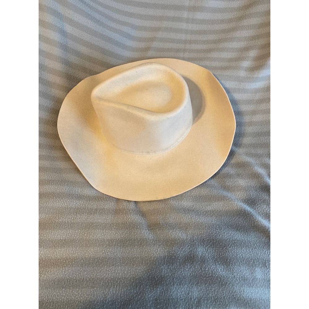 Twister Mens 100% Wool Western Cowboy Hat Beige Cattleman Crease Size M